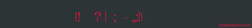 Medieval Font – Red Fonts on Black Background
