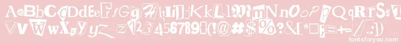 Rans Font – White Fonts on Pink Background