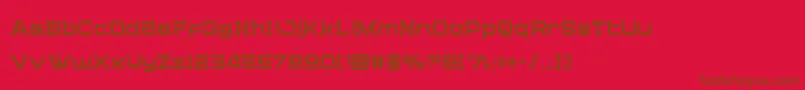 Cydoniacenturycond Font – Brown Fonts on Red Background