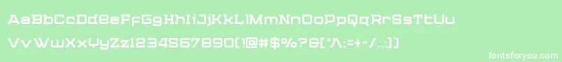 フォントCydoniacenturycond – 緑の背景に白い文字