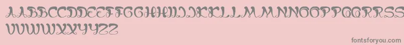 BungaMelatiPutih Font – Gray Fonts on Pink Background