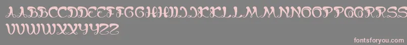 BungaMelatiPutih Font – Pink Fonts on Gray Background