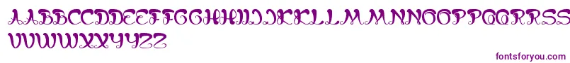 BungaMelatiPutih Font – Purple Fonts on White Background