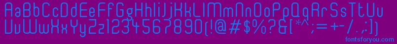 Ger4ronl Font – Blue Fonts on Purple Background