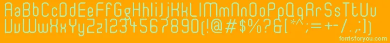 Ger4ronl Font – Green Fonts on Orange Background