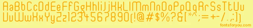 Ger4ronl Font – Orange Fonts on Yellow Background