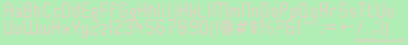 Ger4ronl Font – Pink Fonts on Green Background