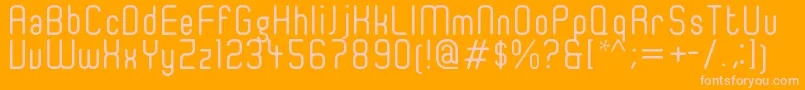 Ger4ronl Font – Pink Fonts on Orange Background