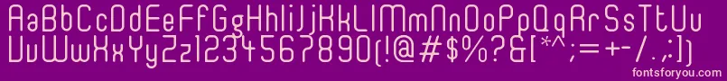 Ger4ronl Font – Pink Fonts on Purple Background
