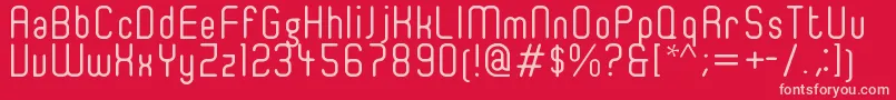 Ger4ronl Font – Pink Fonts on Red Background