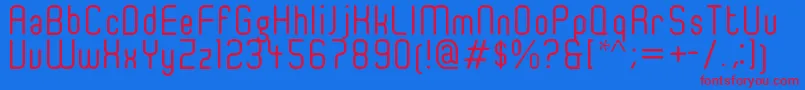 Ger4ronl Font – Red Fonts on Blue Background