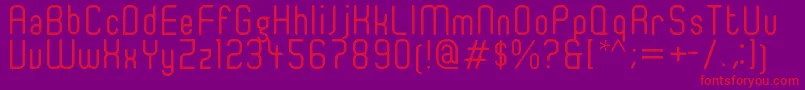 Ger4ronl Font – Red Fonts on Purple Background