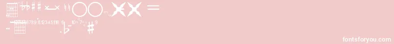 FarhatConstruccionDeAcordes Font – White Fonts on Pink Background