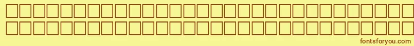 Шрифт LangerRegular – коричневые шрифты на жёлтом фоне