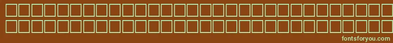 Шрифт LangerRegular – зелёные шрифты на коричневом фоне