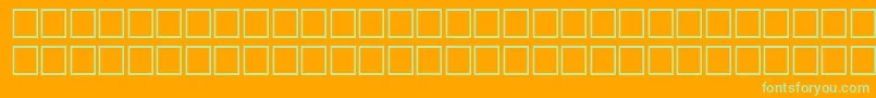 LangerRegular Font – Green Fonts on Orange Background