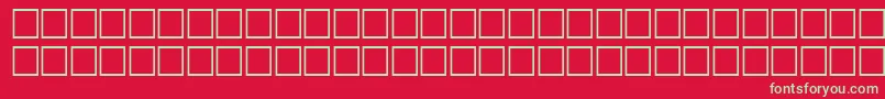 LangerRegular Font – Green Fonts on Red Background