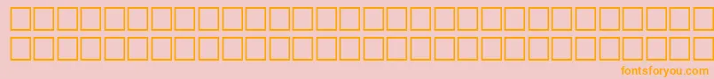 LangerRegular Font – Orange Fonts on Pink Background