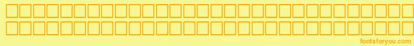 LangerRegular Font – Orange Fonts on Yellow Background