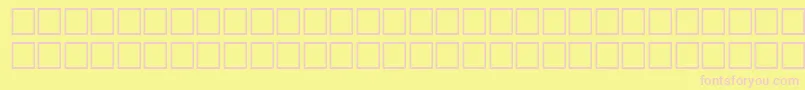 Шрифт LangerRegular – розовые шрифты на жёлтом фоне