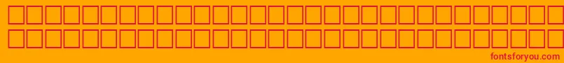 LangerRegular-Schriftart – Rote Schriften auf orangefarbenem Hintergrund