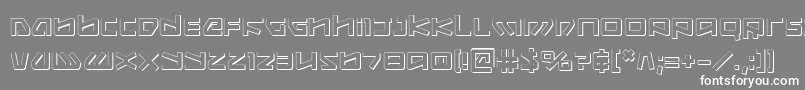 Шрифт Kobold3D – белые шрифты на сером фоне