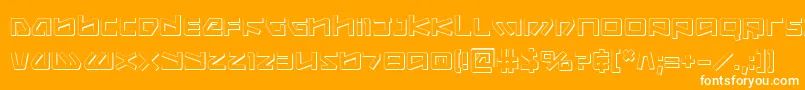 Kobold3D Font – White Fonts on Orange Background
