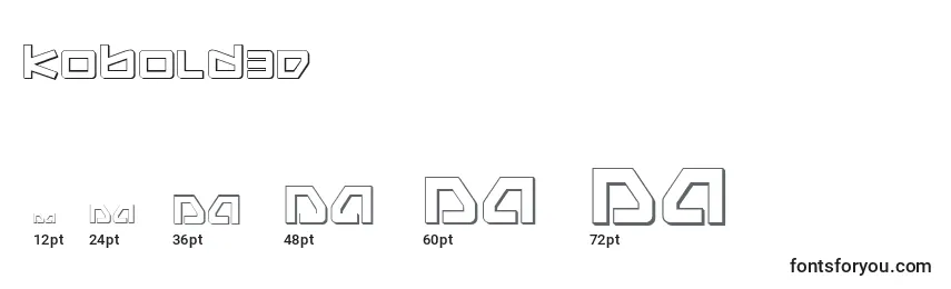 Kobold3D Font Sizes