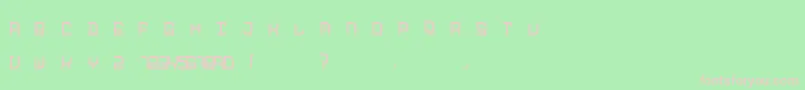 AcantiladaType Font – Pink Fonts on Green Background