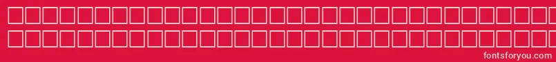 ThoughtRegular Font – Pink Fonts on Red Background