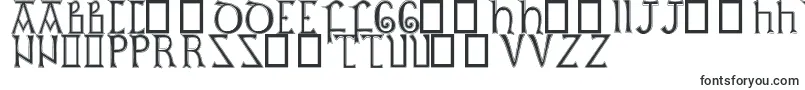 Czcionka BritishOutlineMajuscules – esperanto czcionki