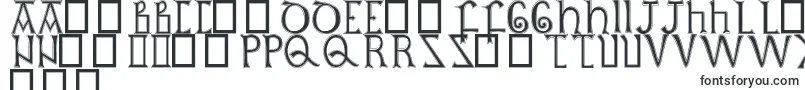 フォントBritishOutlineMajuscules – ポーランドのフォント