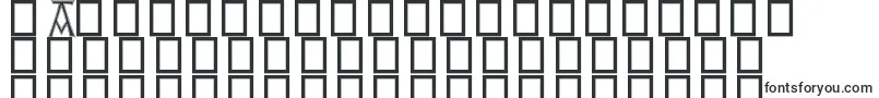 BritishOutlineMajuscules-Schriftart – kirgisische Schriften