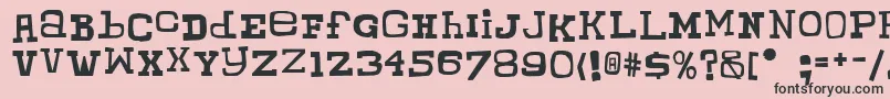 ChunkyMunkySerif Font – Black Fonts on Pink Background