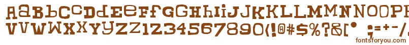 ChunkyMunkySerif Font – Brown Fonts on White Background