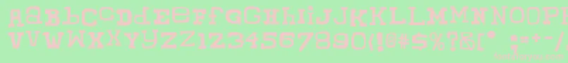 ChunkyMunkySerif Font – Pink Fonts on Green Background