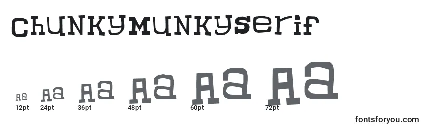 ChunkyMunkySerif Font Sizes