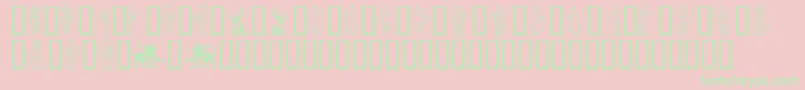Mytholog Font – Green Fonts on Pink Background