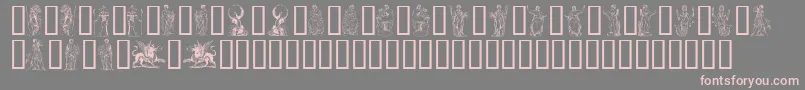 Mytholog Font – Pink Fonts on Gray Background