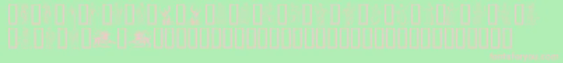 Mytholog Font – Pink Fonts on Green Background