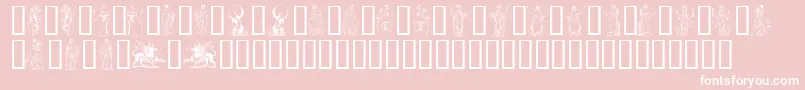 Mytholog Font – White Fonts on Pink Background