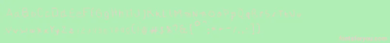 AikelsoHw Font – Pink Fonts on Green Background