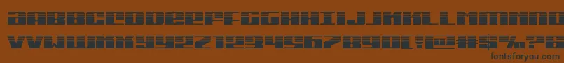 Шрифт Michiganhalf – чёрные шрифты на коричневом фоне