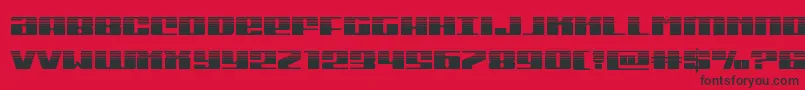 Michiganhalf Font – Black Fonts on Red Background