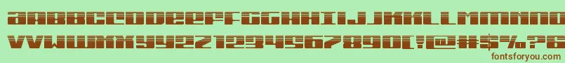 Michiganhalf Font – Brown Fonts on Green Background