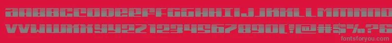 Michiganhalf Font – Gray Fonts on Red Background