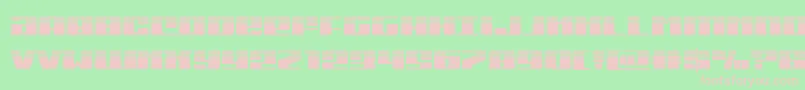 Michiganhalf Font – Pink Fonts on Green Background