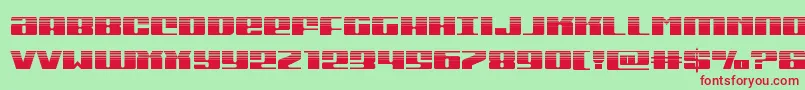 Michiganhalf Font – Red Fonts on Green Background