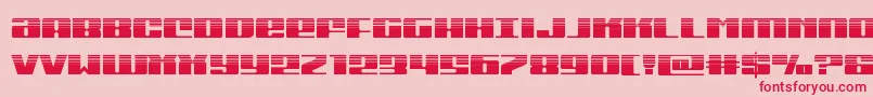 Michiganhalf Font – Red Fonts on Pink Background