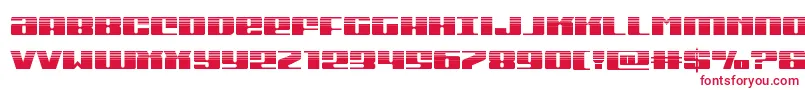 Шрифт Michiganhalf – красные шрифты на белом фоне